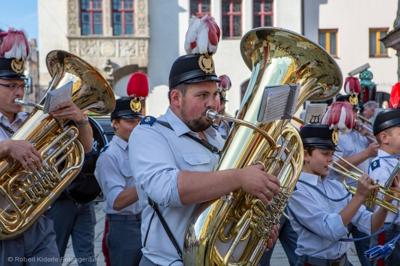 Volksfest Freising 09.09.2018 - Standkonzert Marienplatz - Umzug Kapellen - Radrennen - Imagefotos